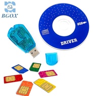 [BGOX] 1Pc New SIM Card Reader USB Card Reader Simcard Writer Copy Cloner Backup GSM CDMA WCDMA Cell