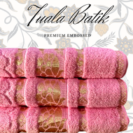 TUALA BATIK LEMBUT EMBOSSED SERAP AIR 100% COTTON TOWEL GRAND BATIK EXCLUSIVE PREMIUM DESIGN