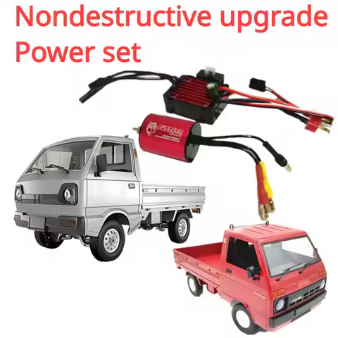 WPL D12 D42 RC Upgrade Modified Parts Pickup Truck Brushless Motor Power Set 370 Motor 25A Electric 