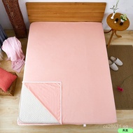 New Thin Latex Full Cover Brown Mattress Protector with Zipper, Six-Sided Mattress Cover YOZZ