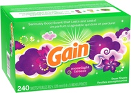 240 แผ่นหอม ปรับผ้านุ่ม * Gain Fabric Softener Dryer Sheets, Moonlight Breeze