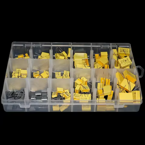 150pcs/box 150value x 10pcs X2 275VAC Safety Capacitor Assorted Kit 0.022uF - 0.68uF Polypropylene f