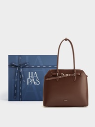 กระเป๋าถือผู้หญิง Tote Amee ขนาดใหญ่ 35 ซม. สายคาดตะขอ ดีไซน์เรียบ หรู แบรนด์ HAPAS