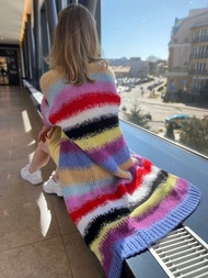 馬海毛針織外套, 手工羊駝毛針織外套