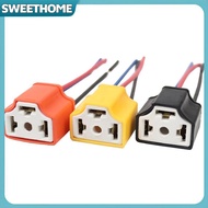 SWEETHOME High Quality H4 Three Holes Ceramic Wire Wiring Car Head Light Bulb Lamp Harness Soet Plug