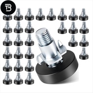 TRB 30-Piece Furniture Feet Pads Black Plastic Furniture Legs Adjustable Leveling Feet Table Feet Fu