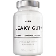 Amen Leaky Gut Supplement - Advanced Formula with Bioavailable L Glutamine, Zinc, Turmeric, DGL Lico