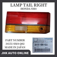 HONDA ACCORD SM4 LAMP TAIL RIGHT SIDE ORIGINAL HONDA 34151-SM4-Q02 MADE IN JAPAN