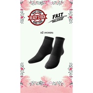 Aulora Socks with Kondenshi For Women- 2 pairs BLACK (Size M,L)