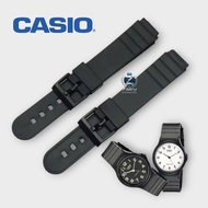 Strap Casio MQ24 MQ-24 MQ 24 Rubber Strap Black Watch Watch Strap