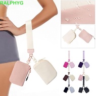 Ralphyg Dual Pouch Coin Pocket - Mini Zip-Around Wristlet, Portable with Lanyard & Multifunctional K