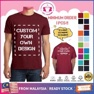 Customize Name Printed Tshirt DIY your Tshirt  Printing logo company shirt/class tee/photo/gambar/ba