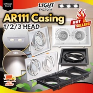 LED AR111 Downlight Casing Black/White AR111 Fitting Single Head / Double Head / Triple Head