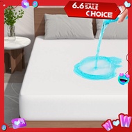 100% Waterproof Mattress Protector Hypoallergenic Mattress Cover Fitted Bed Sheet Bed Topper Single/Double/Full/Queen/King Size
