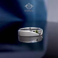 [P293] Original 950 Silver Men's Engagement Ring - Elegant Couple Engagement Ring - SAN950