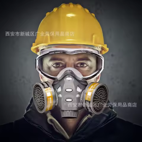 Integrated Gas Mask Spray Paint Chemical Decoration Eye Protection Windproof Gas Mask Protective Mas