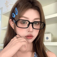 Roselife Acrylic Black Leopard Rectangle Frame Eyeglasses for Women Men Fashion Eyeglasses Eyewear