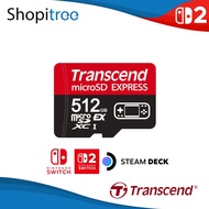 Transcend USD710S 512GB MicroSD Express Card for (Nintendo Switch / Nintendo Switch 2 / Steam Deck /