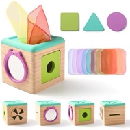 Youuys Baby Tissue Box Toy for Babies 6-12 Months, Montessori Sensory Toys for 1 Year Old Boy, Infan