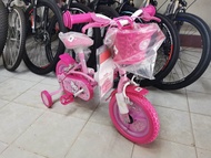 จักรยาน LA.คิตตี้ สีขมพู ขนาด 12 นิ้ว มีล้อช่วย ตระกร้า บันได พร้อมปั่น