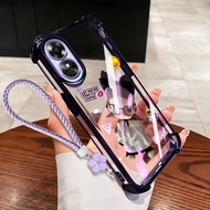 VRQR Cover for Infinix Smart 10 Plus Tecno Spark GO 2 2S Pop 10 KM4 X6725B_C Cute Girl Clear Shockpr