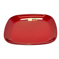 FCR0 Golden Dragon Melamine Kitchen Exchange Square Plate 8 In - 22 Cm (P87A3)