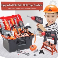 Toolbox Toy Set Kids Power Hammer Tool Box Early Education Toy Simulation Pretend Play Set mainan bu