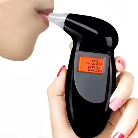 Portable Alcohol to Test Alcohol,Digital Alcohol Tester,LCD Digital Display Alcohol Tester with Back