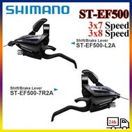 SHIMANO Shifter 3x7,3x8 Combo Shifter ST-EF500 Mountain Bike Bicycle V-Brake Shifter Trigger Lever