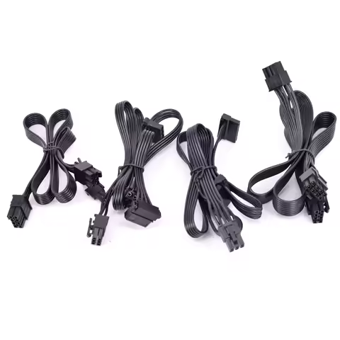 Corsair Modular Cable 6Pin 1 to 3 IDE SATA GPU PCI-e 8Pin To 2 Port 6+2pin Power Supply Cable For CO