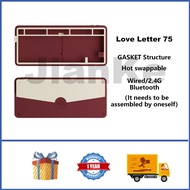Love Letter 75 Aluminum Wireless Mechanical Keyboard 75% Hot swappable GASKET Custom Gaming Keyboard