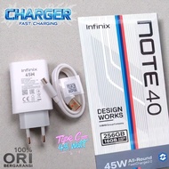 Infinix NOTE 40 Type C 45 Watt Fastcharging Charger, Original from Infinix