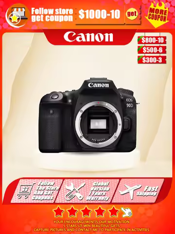 NEW Canon EOS 90D DSLR professional 4K high-definition digital camera 32.5 megapixel video recording