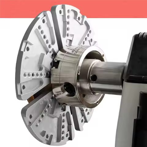 ABIY-8Inch Flat Lathe Chuck Jaw Set for Wood Lathe Key Chuck &Scroll Chuck Flat Jaw Set with Buffer
