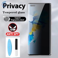 For Huawei Nova 11 Pro 10 9 8 P60 P50 P40 Pro+ P30 P20 Honor X9b Mate 50 40 Pro+ 30 Pro Anti Peep Phone UV Protective Film Privacy Tempered Glass