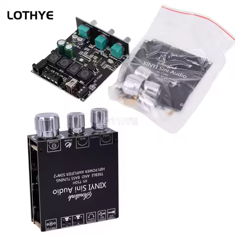 Bluetooth 5.0 TPA3116D2 2*50W Subwoofer Amplifier Board 2.0 Channel High Power Audio Stereo AUX USB 