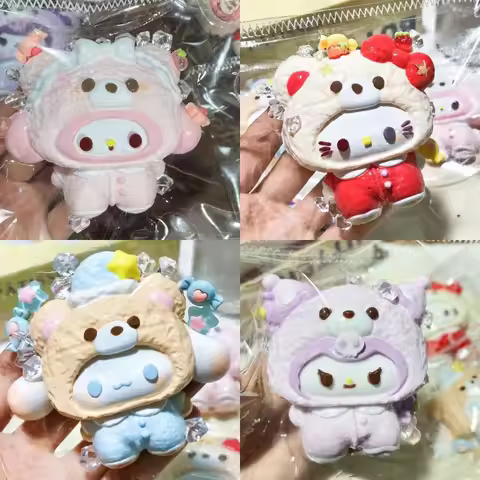 Anime HelloKitty Pajamas Series Squishy Toys Kawai My Melody Squishy Relief Stress Pushy Squeeze Fid