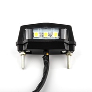 premium-E Mark Universal Fit Rear LED 12V ABS Material License Number Plate Light Motorcycle Tail Li