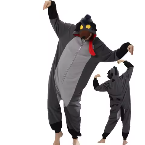 Hyena Animal Cosplay Game Costume Kigurumi Men One Piece Pajamas Donkey Halloween Christmas Party Ho