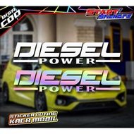 DIESEL POWER CAR WINDOW CUTTING STICKER MODIFIED JAPAN POWER STYLE DIESEL CAR VARIATION STICKER/