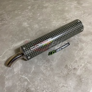 Silencer 2T Corse Project Carbon Yellow Big 67mm Seukuran Arrow / Knalpot Kenalpot 2 Stroke Tak Ninj