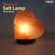 Pure Himalayan Pink Salt Table Lamp ( Heart Shape ) ( Import From Pakistan ) Ready Stock ( KL )