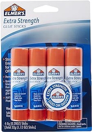 ELMERS Extra Strength Office Glue Sticks, 0.28 oz Each, 4 Sticks per Pack (E5010)