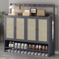 Shoe cabinet/dustproof shoe rack/shoe cabinet Large capacity indoor multi-level entrance storage shoe cabinet