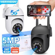 3/5MP 5G Wifi Camera Outdoor PTZ Surveillance Camera Mini CCTV IP Monitor Waterproof Security Protection Night Vision Tracking