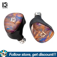 KBEAR หูฟังแบบมีสาย KB02พร้อมสายเคเบิลถอดได้2Pin 10มม. + 10มม. Dual IEM มอนิเตอร์ตัดเสียงรบกวนหูฟังเ