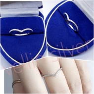 Fuji Ring or Aurel Ring Authentic 925 Silver White Gold Plated - 925 Silver Ring Jewelry