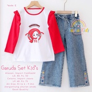 ZS ONESET ANAK SETELAN ANAK BAJU 17 AGUSTUS BAJU KEMERDEKAAN