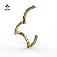 Today's New Product/G23 Titanium Moon Nose Stud Earrings Nose Ring Closed Ring Ear Bone Stud Earring