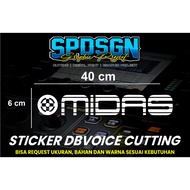 MIDAS Logo Sticker hardcase box sound waterproof | Sound Sticker